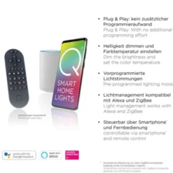 Paul Neuhaus LED Pendelleuchte Q-KON 1-flammig kupfer Smart Home App