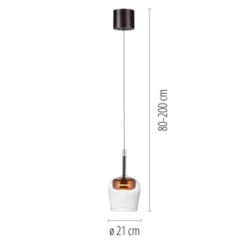 Paul Neuhaus LED Pendelleuchte Q-KON 1-flammig kupfer Smart Home App