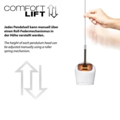 Paul Neuhaus LED Pendelleuchte Q-KON 1-flammig kupfer Smart Home App