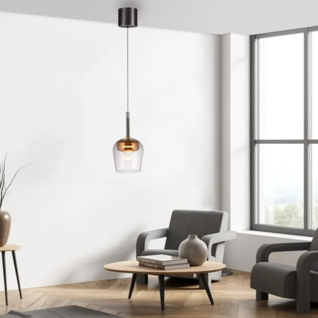 Paul Neuhaus LED Pendelleuchte Q-KON 1-flammig kupfer Smart Home App