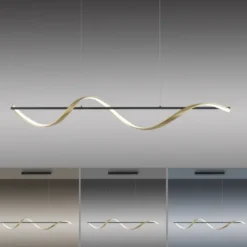 Paul Neuhaus LED Pendelleuchte Q-SWING anthrazit messing matt Smart Home