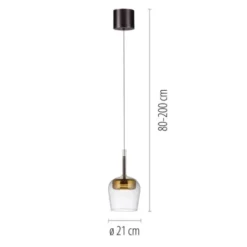 Paul Neuhaus LED Pendelleuchte Q-KON 1-flammig gold Smart Home App