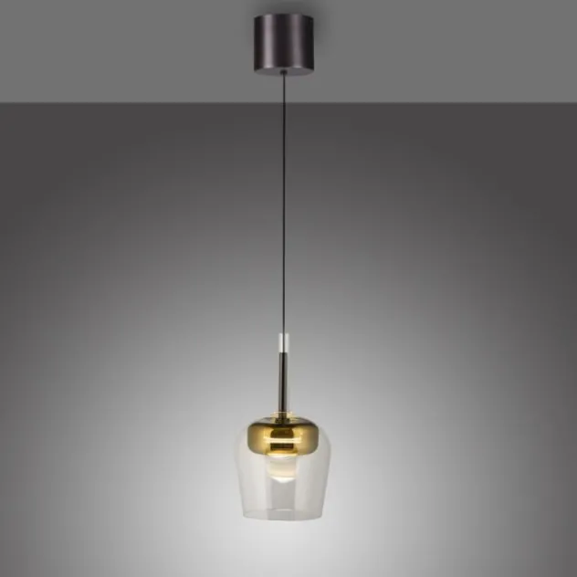 Paul Neuhaus LED Pendelleuchte Q-KON 1-flammig gold Smart Home App