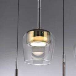 Paul Neuhaus LED Pendelleuchte Q-KON 1-flammig gold Smart Home App