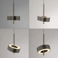 Paul Neuhaus LED Pendelleuchte Q-ROTATE 5 flammig braun höhenverstellbar