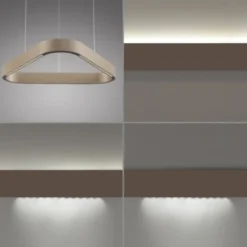 Paul Neuhaus LED Pendelleuchte Q-STRETTO, bronce,