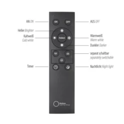 Paul Neuhaus LED Pendelleuchte Q-STRETTO, schwarz,