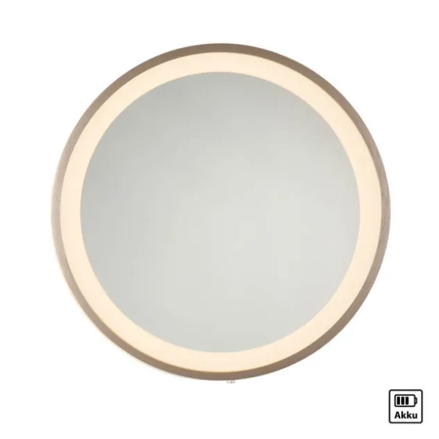 Paul Neuhaus LED Spiegel VIDRO, bronce,