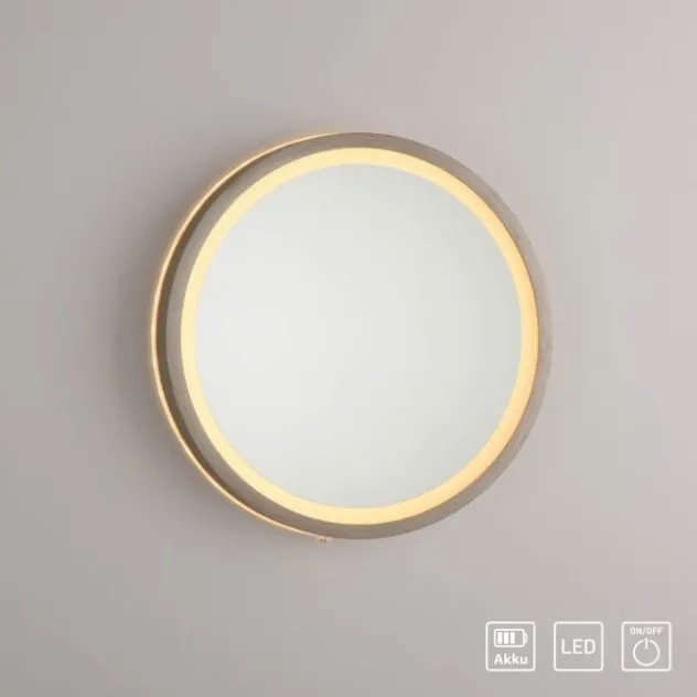 Paul Neuhaus LED Spiegel VIDRO, bronce,