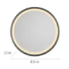 Paul Neuhaus LED Spiegel VIDRO, grau,