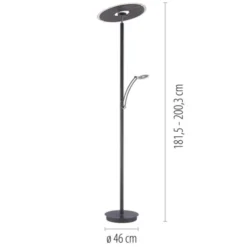 Paul Neuhaus LED Stehleuchte anthrazit dimmbar CCT Memoryfunktion