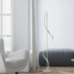 Paul Neuhaus LED Stehleuchte Q-SWING silber steuerbar Smart Home