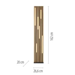 Paul Neuhaus LED Stehleuchte Q-AKUSTIK Holz-natur Smarthome steuerbar