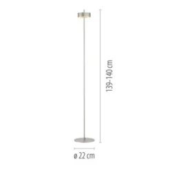 Paul Neuhaus LED Stehleuchte Q-ROTATE aluminium Smarthome App