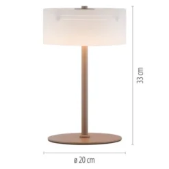 Paul Neuhaus LED Tischleuchte MARIKA, sand, Touchdimmer