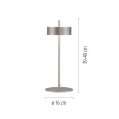Paul Neuhaus LED Tischleuchte Q-ROTATE aluminium Smarthome App