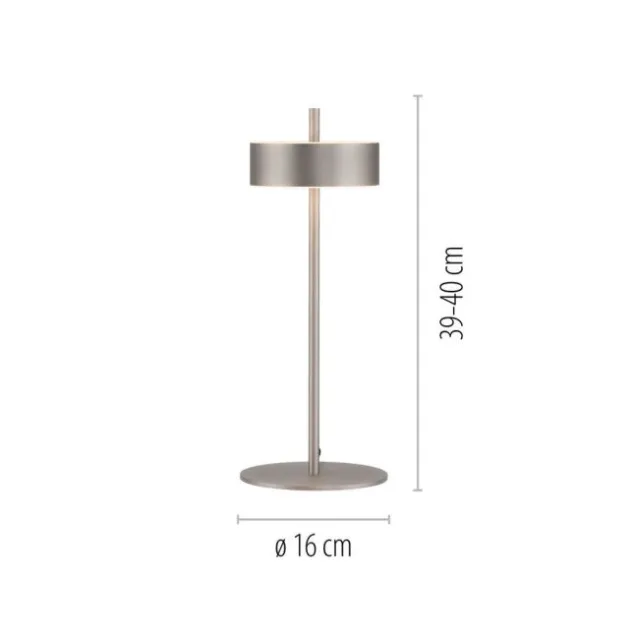 Paul Neuhaus LED Tischleuchte Q-ROTATE aluminium Smarthome App
