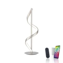 Paul Neuhaus LED Tischleuchte Q-SWING silber steuerbar Smart Home
