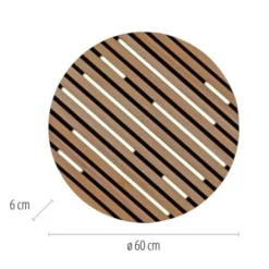 Paul Neuhaus LED Wand-Deckenleuchte Q-AKUSTIK Holz-natur Smarthome