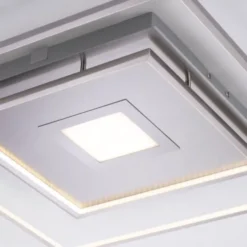 Paul Neuhaus, Q-AMIRA, LED-Deckenleuchte, stahlfarben, dimmbar, Smart Home fähig