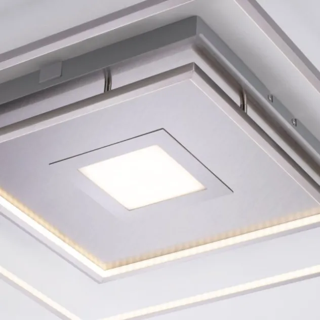 Paul Neuhaus, Q-AMIRA, LED-Deckenleuchte, stahlfarben, dimmbar, Smart Home fähig