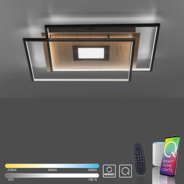 Paul Neuhaus, Q-AMIRA, LED-Deckenleuchte, Fernbedienung, Smart Home