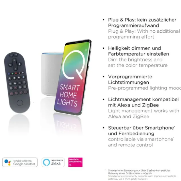 Paul Neuhaus, Q-AMIRA, LED-Deckenleuchte, schwarz-messing, Smart Home