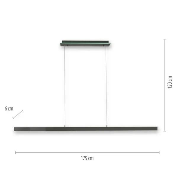 Paul Neuhaus, Q-ARIAN, LED Pendelleuchte, CCT, Smart Home