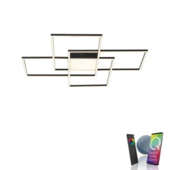 Paul Neuhaus Q-Asmin LED Deckenleuchte Smart Home 80x80 schwarz