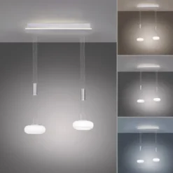 Paul Neuhaus, Q-ETIENNE, LED Pendelleuchte stahl, Smart Home