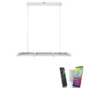 Paul Neuhaus, Q-FISHEYE, LED-Pendelleuchte, silber, dimmbar, Smart Home