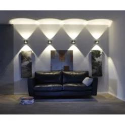Paul Neuhaus, Q-FISHEYE, LED-Wandleuchte, dimmbar, Linse, Smart Home