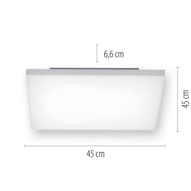 Paul Neuhaus, Q-FRAMELESS, LED-Panel, 45x45cm, weiß, rahmenlos, Smart Home