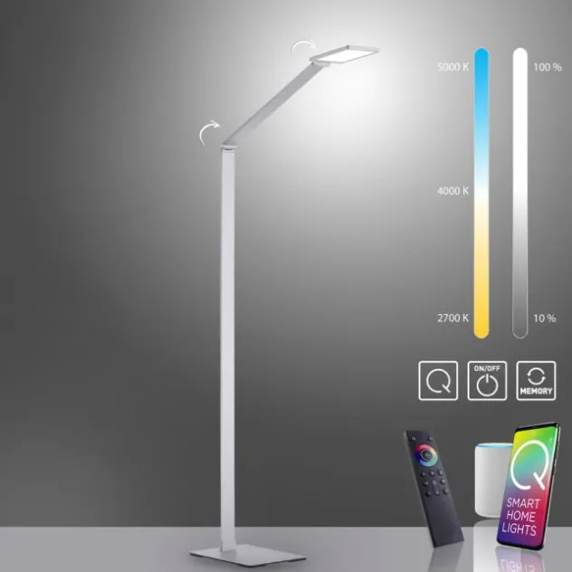 Paul Neuhaus, Q-HANNES, LED-Stehleuchte, verstellbar, dimmbar, Smart Home