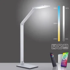 Paul Neuhaus, Q-HANNES, LED-Tischleuchte, Aluminium-Design, Smart Home