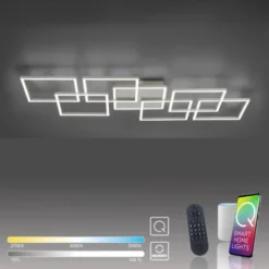 Paul Neuhaus, Q-INIGO, LED-Deckenleuchte, stahl, Smart Home