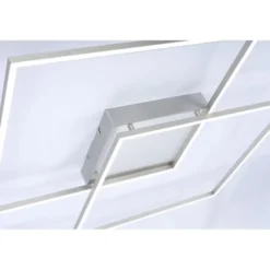 Paul Neuhaus, Q-INIGO, LED-Deckenleuchte, CCT, silber, dimmbar, Smart Home