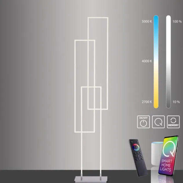 Paul Neuhaus, Q-INIGO LED Stehleuchte, Lichtfarbensteuerung, Smart Home