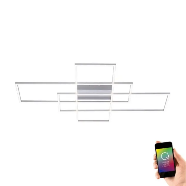 Paul Neuhaus, Q-INIGO, 100x75cm, LED-Deckenleuchte, dimmbar, Smart Home