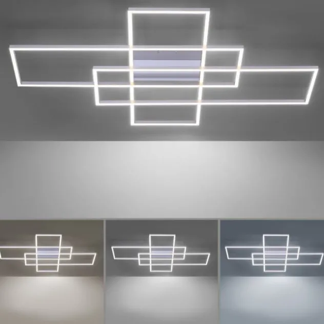 Paul Neuhaus, Q-INIGO, 100x75cm, LED-Deckenleuchte, dimmbar, Smart Home