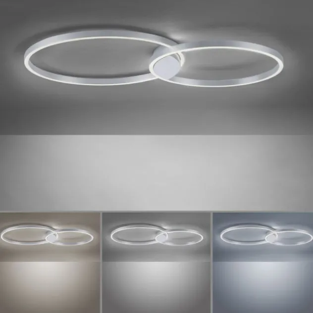 Paul Neuhaus, Q-KATE, LED-Deckenleuchte, dimmbar, CCT, modern, Smart Home