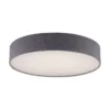 Paul Neuhaus, Q-KIARA ,LED-Deckenleuchte, grau, Ø 58cm, Stoffschirm, Smart Home