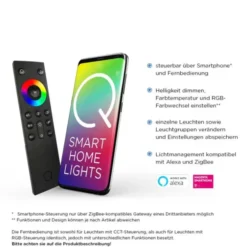Paul Neuhaus, Q-LENNY, LED-Außenlampe, 36,4x36,4 cm, IP65, Smart Home(Auslauf)