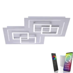 Paul Neuhaus, Q-LINEA, LED-Deckenleuchte, aluminium, dimmbar, CCT, Smart Home
