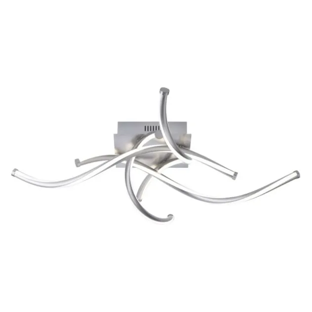 Paul Neuhaus, Q-MALINA, LED-Deckenleuchte, stahl, dimmbar, modern, Smart Home