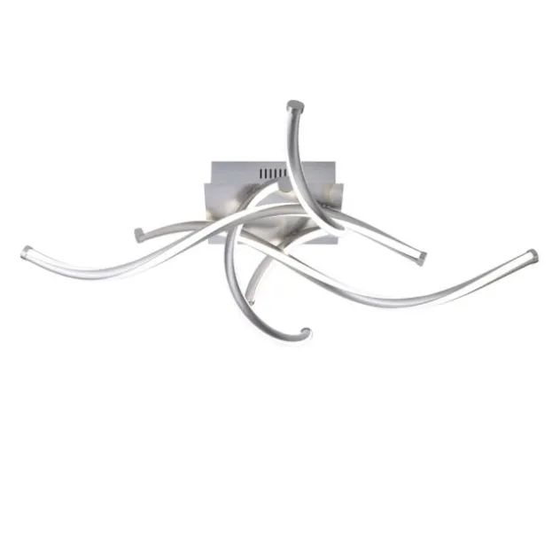 Paul Neuhaus, Q-MALINA, LED-Deckenleuchte, stahl, dimmbar, modern, Smart Home