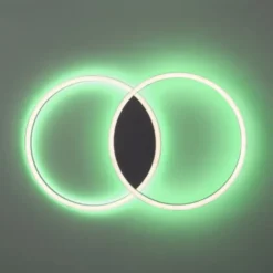 Paul Neuhaus Q MARKO LED Deckenleuchte Smart Home rund schwarz dimmbar RGB
