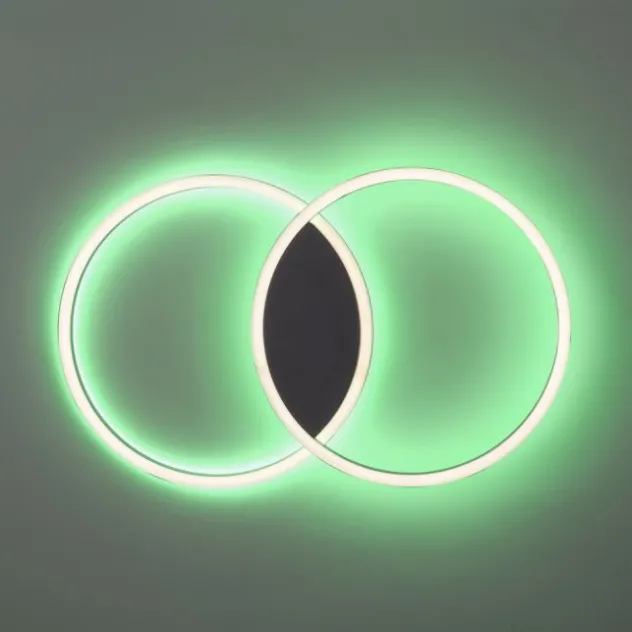 Paul Neuhaus Q MARKO LED Deckenleuchte Smart Home rund schwarz dimmbar RGB