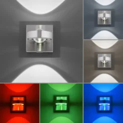 Paul Neuhaus, Q-MIA, LED Wandleuchte, alufarbig, Smart Home