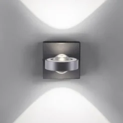 Paul Neuhaus, Q-MIA, LED-Wandleuchte, anthrazit, drehbar, modern, Smart Home